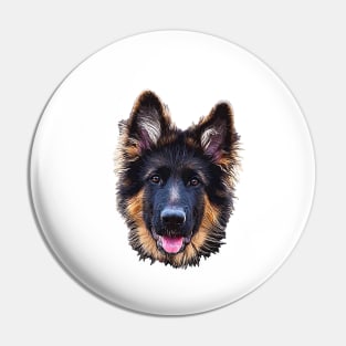 German Shepherd Puppy Dog Pin