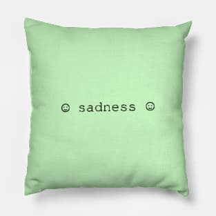 sadness - D rose Pillow