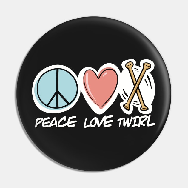 Peace Love Twirl symbol design Pin by SubtleSplit