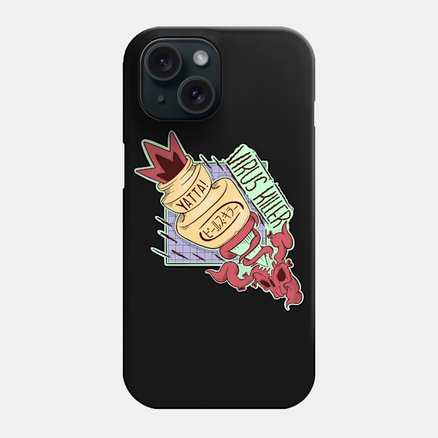 Yatta! Milk Drink: Virus Killer (Orange) Phone Case by Hojyn