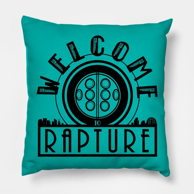 Welcome to Rapture Pillow by talesanura