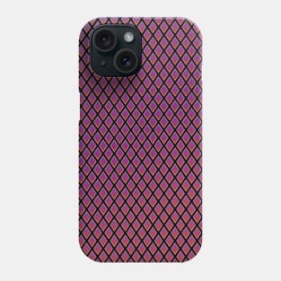 Purple Diamond Scale Inspired Pattern Phone Case