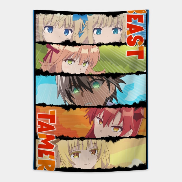 Beast Tamer - Rein x Kanade x Tania x Sora x Runa x Nina Tapestry by Dokey4Artist