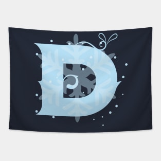 Winter Letter D Tapestry