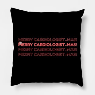 Merry Christmas cardiology doctor Pillow