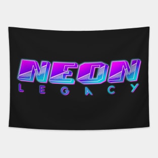 Neon Legacy Synthwave Tapestry