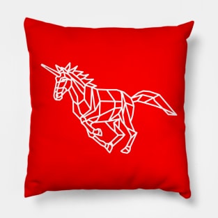 Geometric Unicorn Pillow