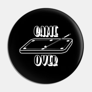 Billiard - Game Over Pin