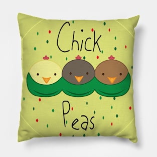 Chicks + Peas = Chickpeas Pillow