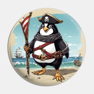 King of the Penguin Pirates Pin