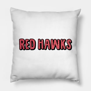 Montclair State Red Hawks glitter lettering Pillow