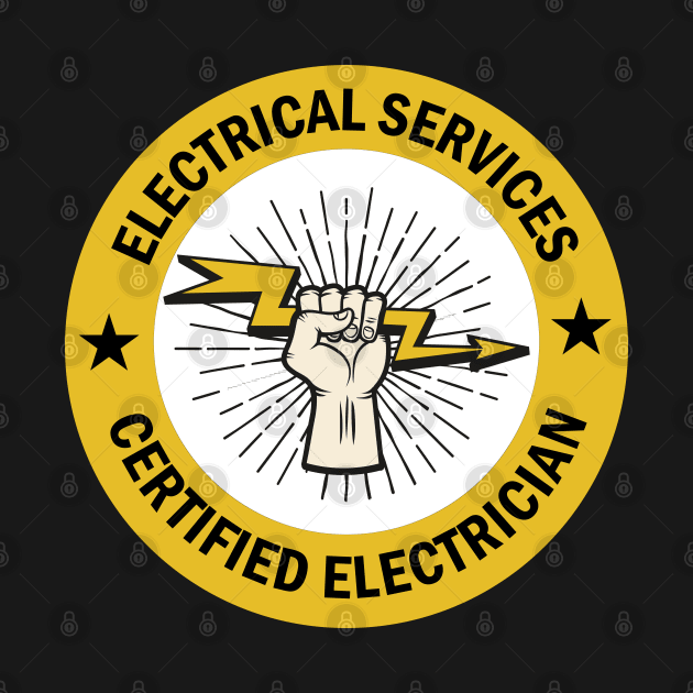 Electrical services Certified Electrician cute design for electrical workers and Electricians by ArtoBagsPlus