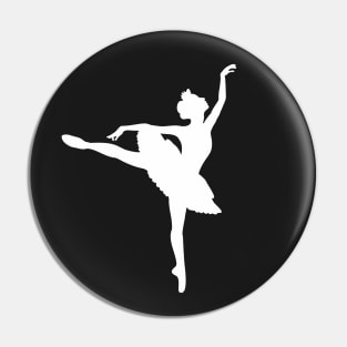 White Ballerina Pin