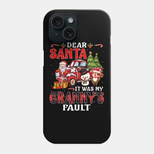 Dear Santa It Was My Granny Fault Christmas Funny Chirtmas Gift Phone Case