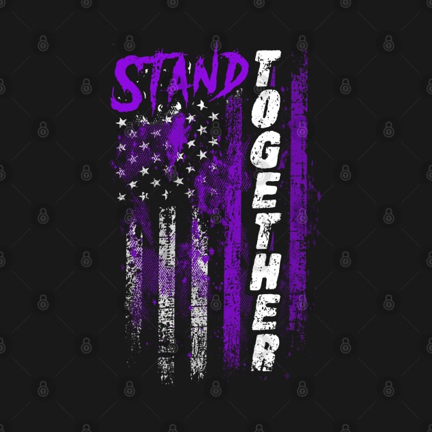 Chronic Pain Awareness Stand Together Flag by KHANH HUYEN