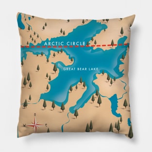 Great bear lake Canada Pillow