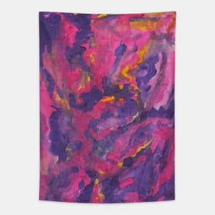 Pink and yellow pattern Tapestry