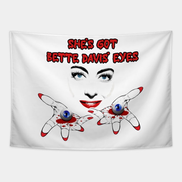 Bette Davis' Eyes Tapestry by David Hurd Designs