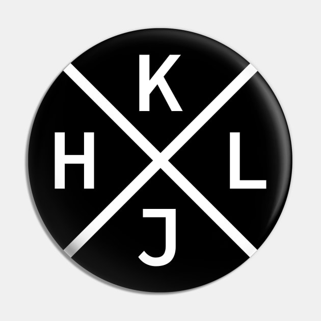 HJKL Design for Programmers Using vi/Vim - White Graphic Pin by geeksta