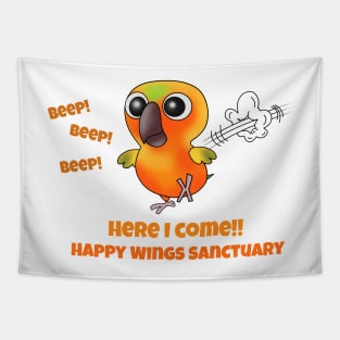 HWS Nerdy Birdy ~ Sun Conure Tapestry