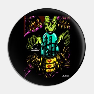 Superman “Captivity” Brainiac portrait (digital) Pin