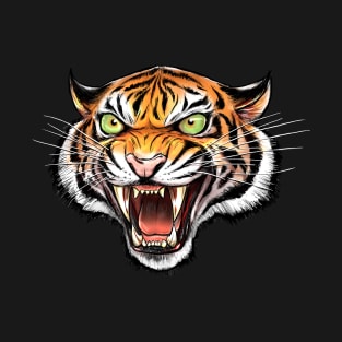 Rowdy Tiger Head T-Shirt