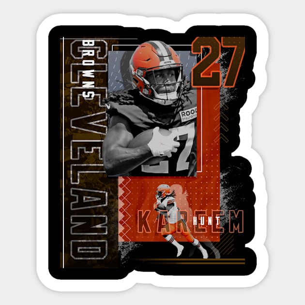 Nick Chubb Football Paper Poster Browns - Nick Chubb - Sticker