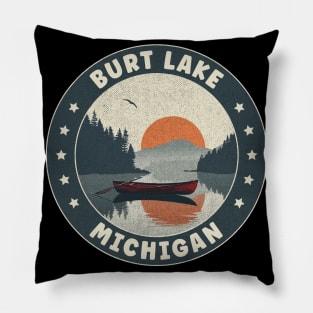 Burt Lake Michigan Sunset Pillow