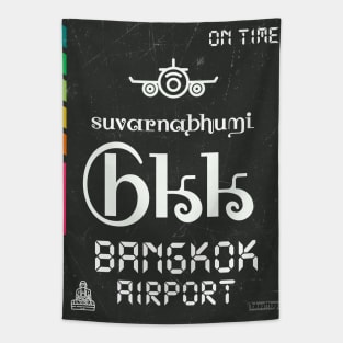 BKK AIRPORT BLACK Tapestry