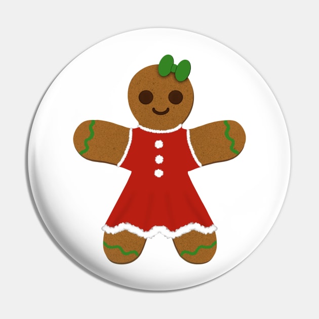 Gingerbread girl Pin by tothemoons