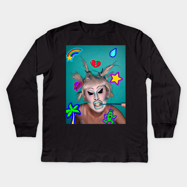 90s Alien Drag Kids Long Sleeve T Shirt Teepublic
