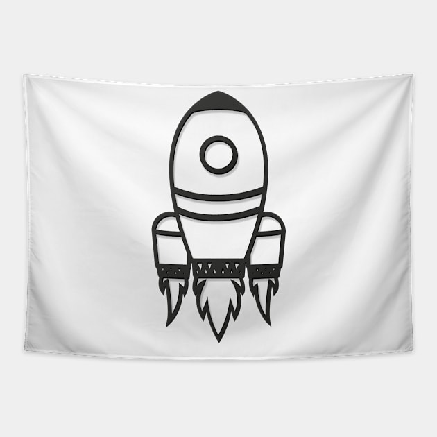 Rocket Tapestry by GeneralDesignStudio