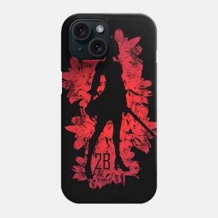 Red Flowers - 2B Phone Case