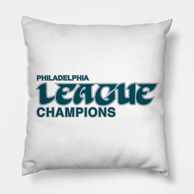 Philadelphia Eagles League Champions Pillow by lavdog