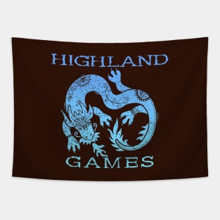 Scottish Highland Games With Dragon Tapestry