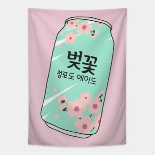 Korean Sakura Soft Drink Tapestry