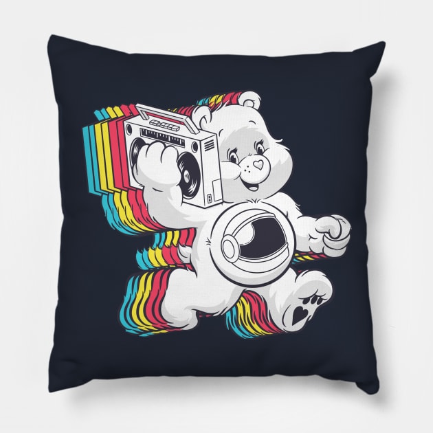 Funky Bear Pillow by DrawingsFromHell