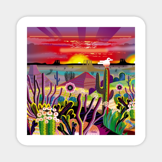 Sunrise in the Garden of Eden Magnet by charker