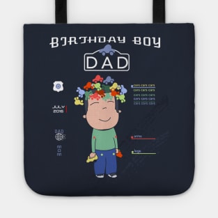 Dad of the Birthday Boy T-Shirt - Matching "Birthday Boy Cars Cars Cars" Tote