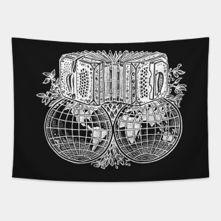 Bandoneon! (ELA Logo in White) Tapestry