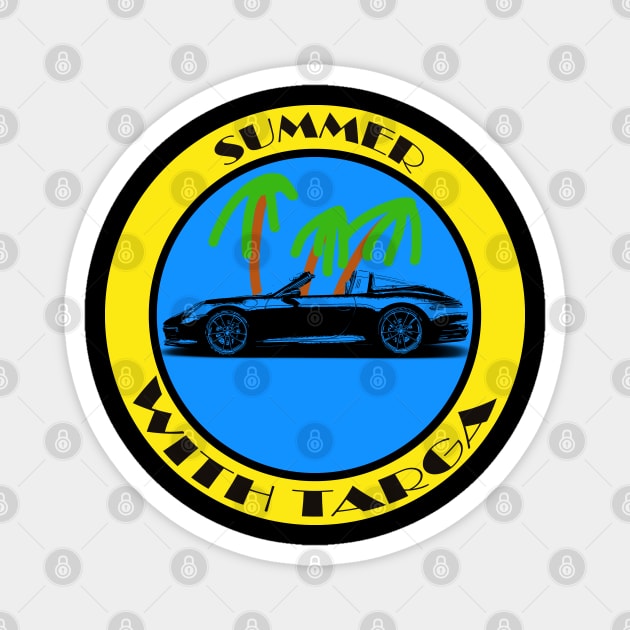 Summer with sportscar Magnet by WOS