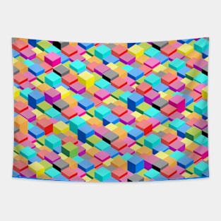 Rainbow Blocks Tapestry