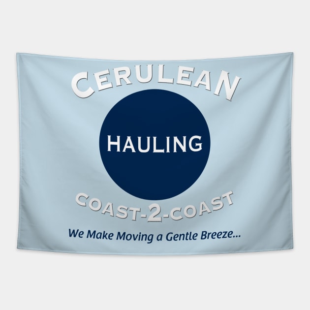 Cerulean Hauling Tapestry by XFilesNews