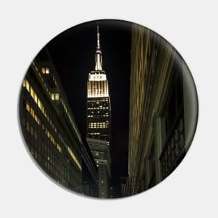 Empire State Building by Night, Manhattan, NYC Pin