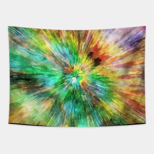 Watercolor Starburst Tie Dye Tapestry