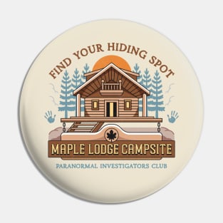 Maple Lodge Campsite Crest Pin