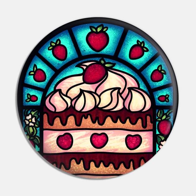 Strawberry Cake Pin by DoomedDreamer