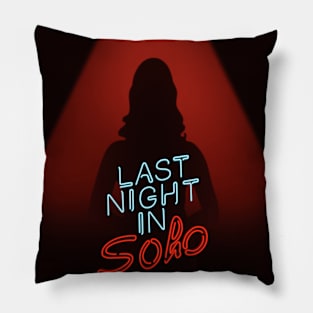 Last Night In Soho Minimalistic Poster Pillow