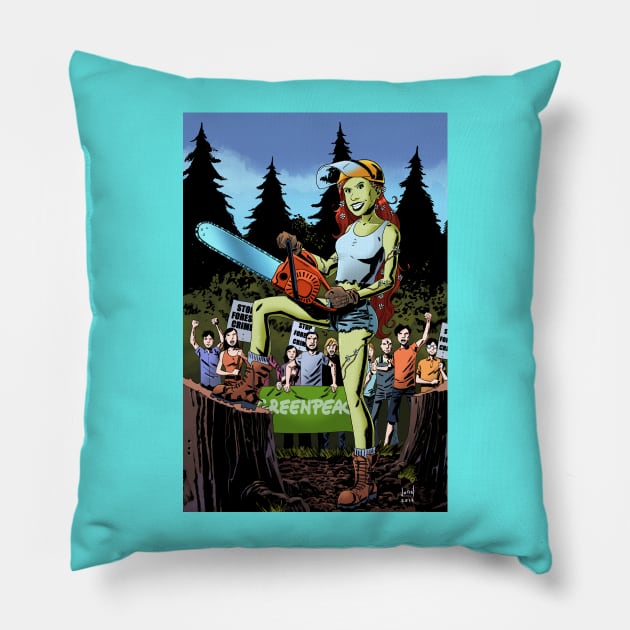 poison ivy Pillow by Diablo