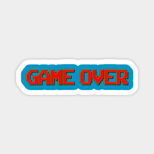 8 Bit Game Over Magnet